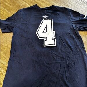 Nike NFL Dallas Cowboys MEN'S XL Blue T Shirt Dak Prescott #4